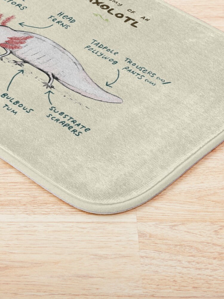 Alternate view of Anatomy of an Axolotl Bath Mat