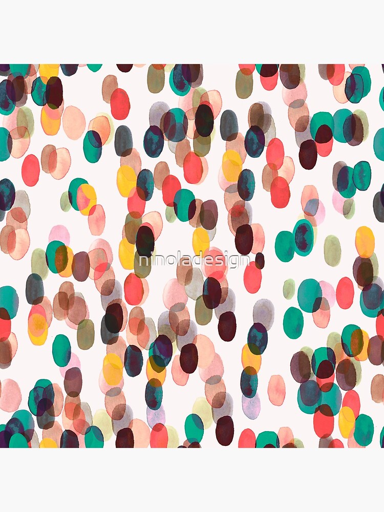 Tropical rain dots - Orange green yellow by ninoladesign
