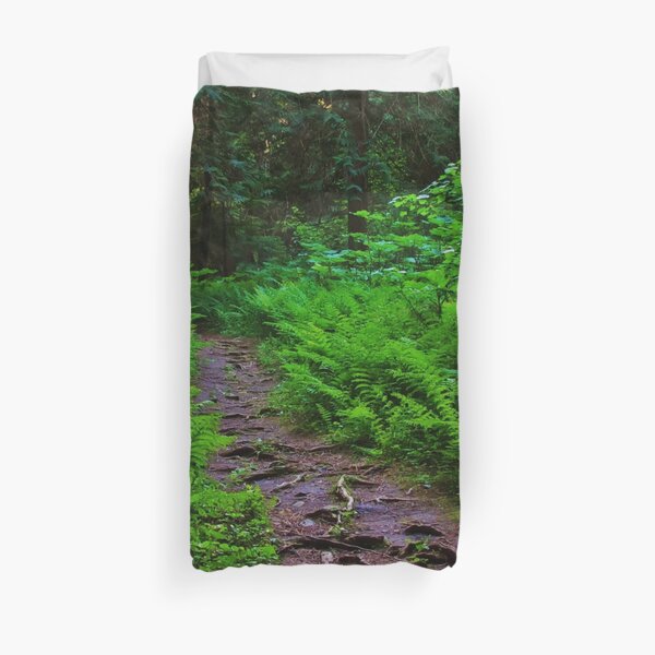 Path to the Old Cedars Duvet Cover