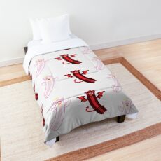 angel + demon long furby sticker pack Comforter