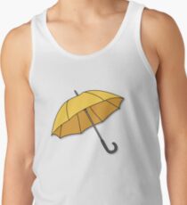 Gelber Regenschirm Tank Top