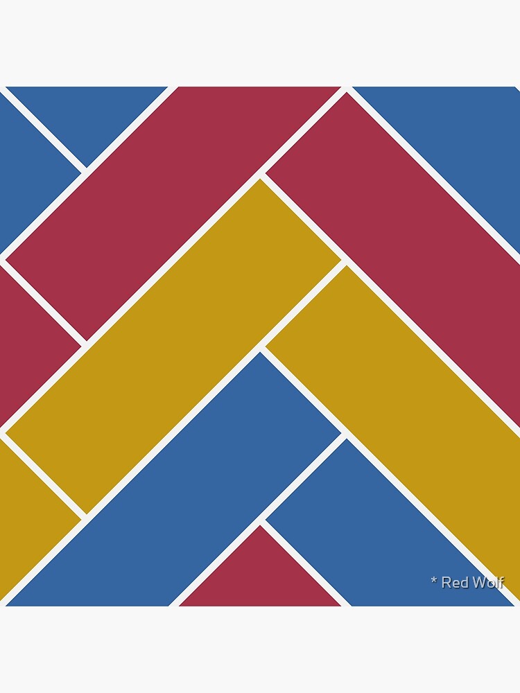 Geometric Pattern: Herringbone: Summer by redwolfoz