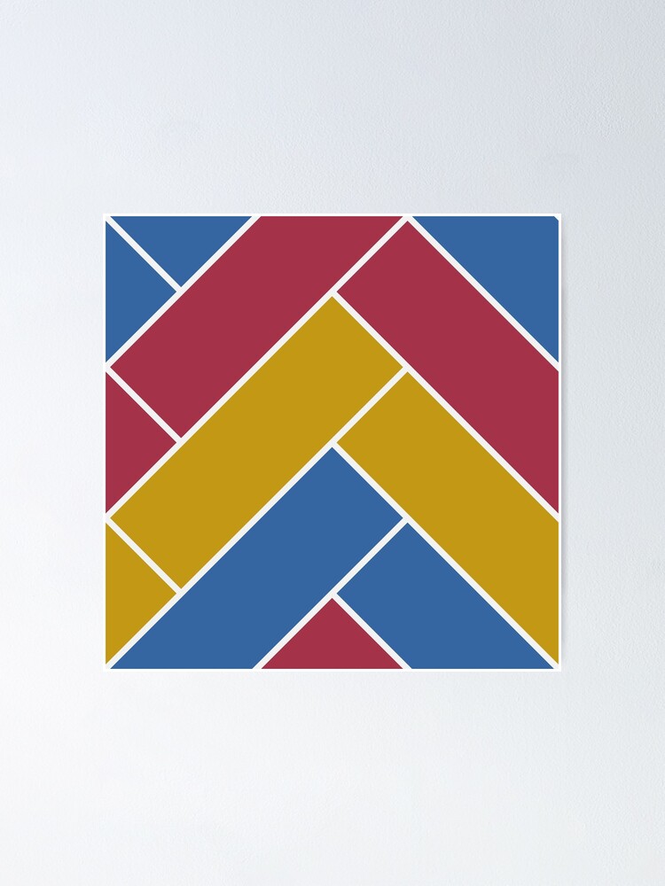 Alternate view of Geometric Pattern: Herringbone: Summer Poster