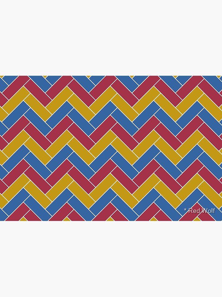 Geometric Pattern: Herringbone: Summer by redwolfoz