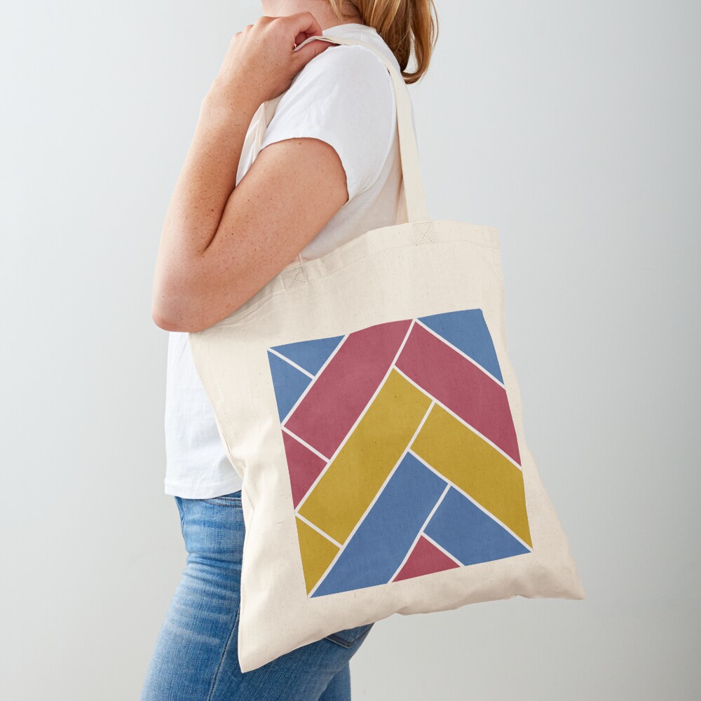 Geometric Pattern: Herringbone: Summer Tote Bag