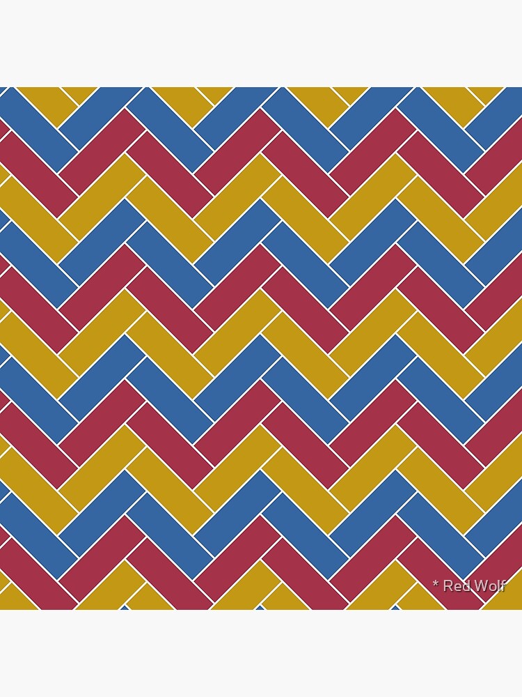 Geometric Pattern: Herringbone: Summer by redwolfoz