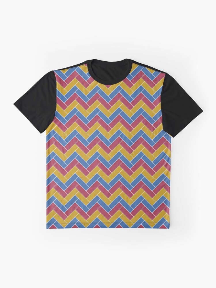 Alternate view of Geometric Pattern: Herringbone: Summer Graphic T-Shirt