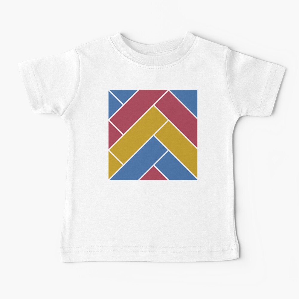 Geometric Pattern: Herringbone: Summer Baby T-Shirt