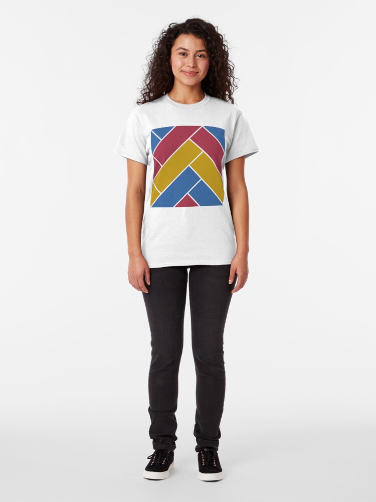 Alternate view of Geometric Pattern: Herringbone: Summer Classic T-Shirt