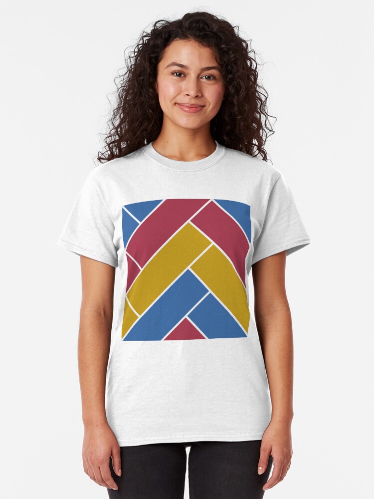 Alternate view of Geometric Pattern: Herringbone: Summer Classic T-Shirt