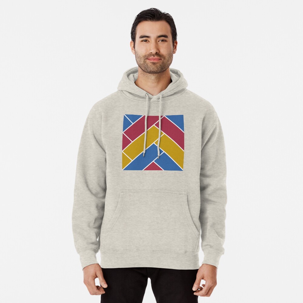 Geometric Pattern: Herringbone: Summer Pullover Hoodie