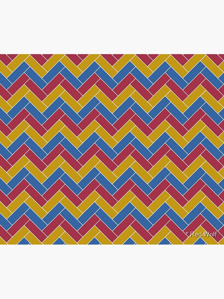 Geometric Pattern: Herringbone: Summer by redwolfoz