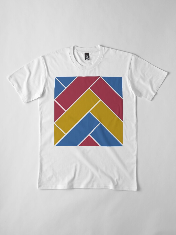 Alternate view of Geometric Pattern: Herringbone: Summer Premium T-Shirt