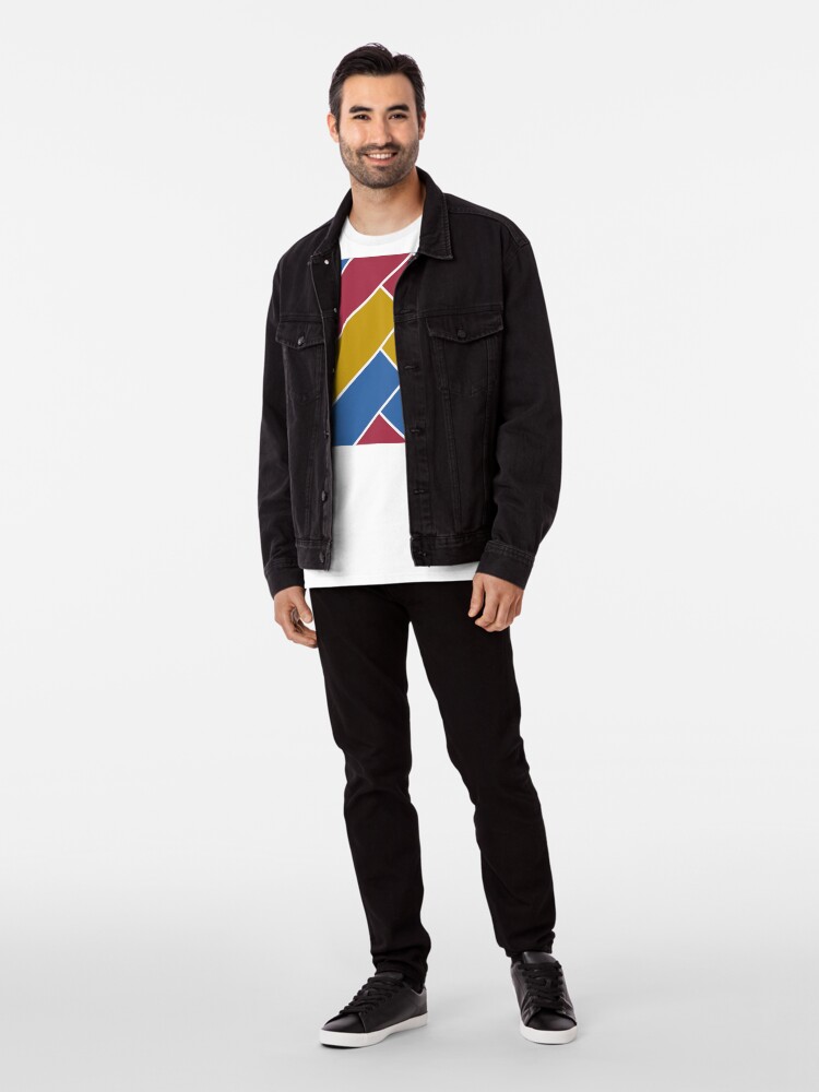 Alternate view of Geometric Pattern: Herringbone: Summer Premium T-Shirt