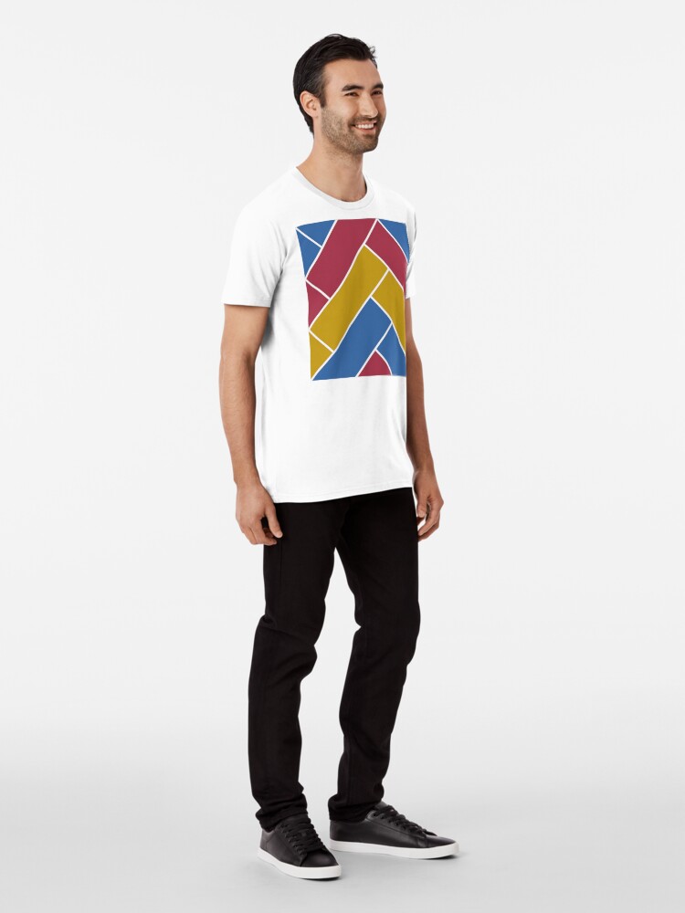 Alternate view of Geometric Pattern: Herringbone: Summer Premium T-Shirt