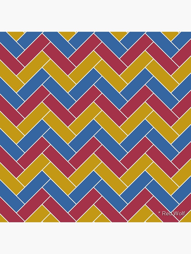 Geometric Pattern: Herringbone: Summer by redwolfoz