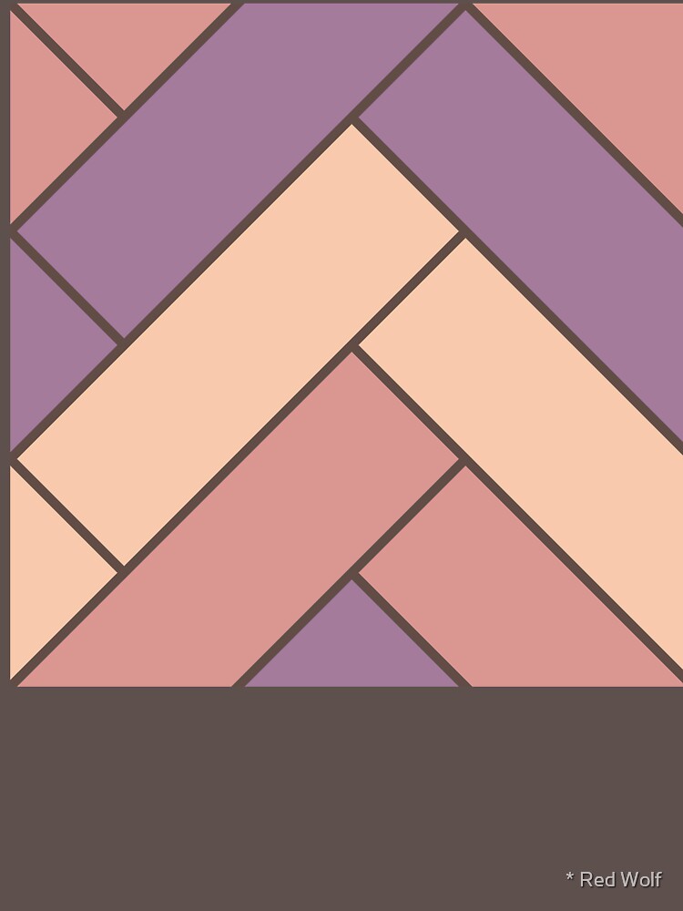 Geometric Pattern: Herringbone: Autumn by redwolfoz