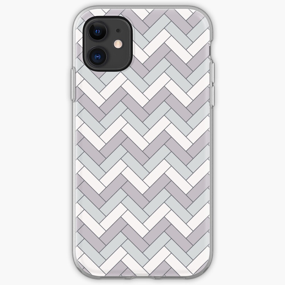 Geometric Pattern: Herringbone: Winter iPhone Case & Cover