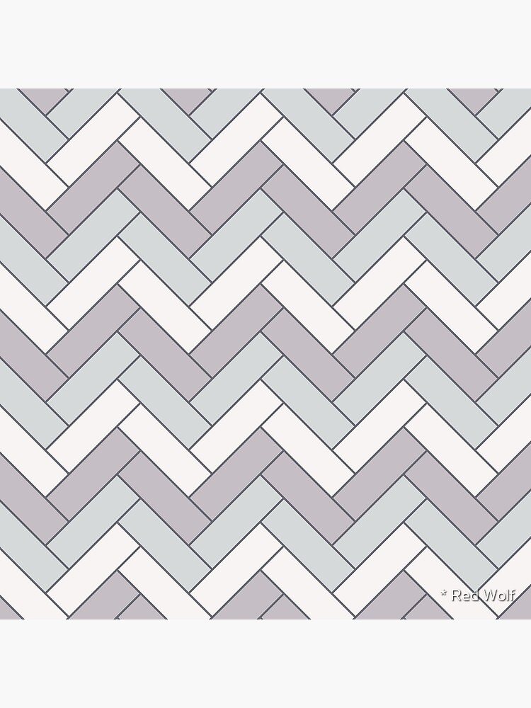 Geometric Pattern: Herringbone: Winter by redwolfoz