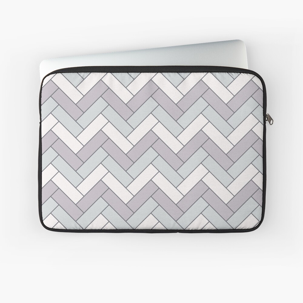 Geometric Pattern: Herringbone: Winter Laptop Sleeve