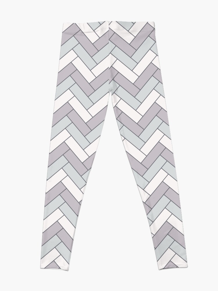 Alternate view of Geometric Pattern: Herringbone: Winter Leggings