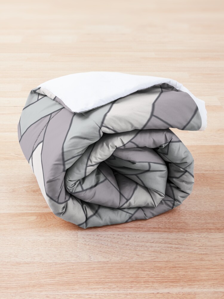Alternate view of Geometric Pattern: Herringbone: Winter Comforter