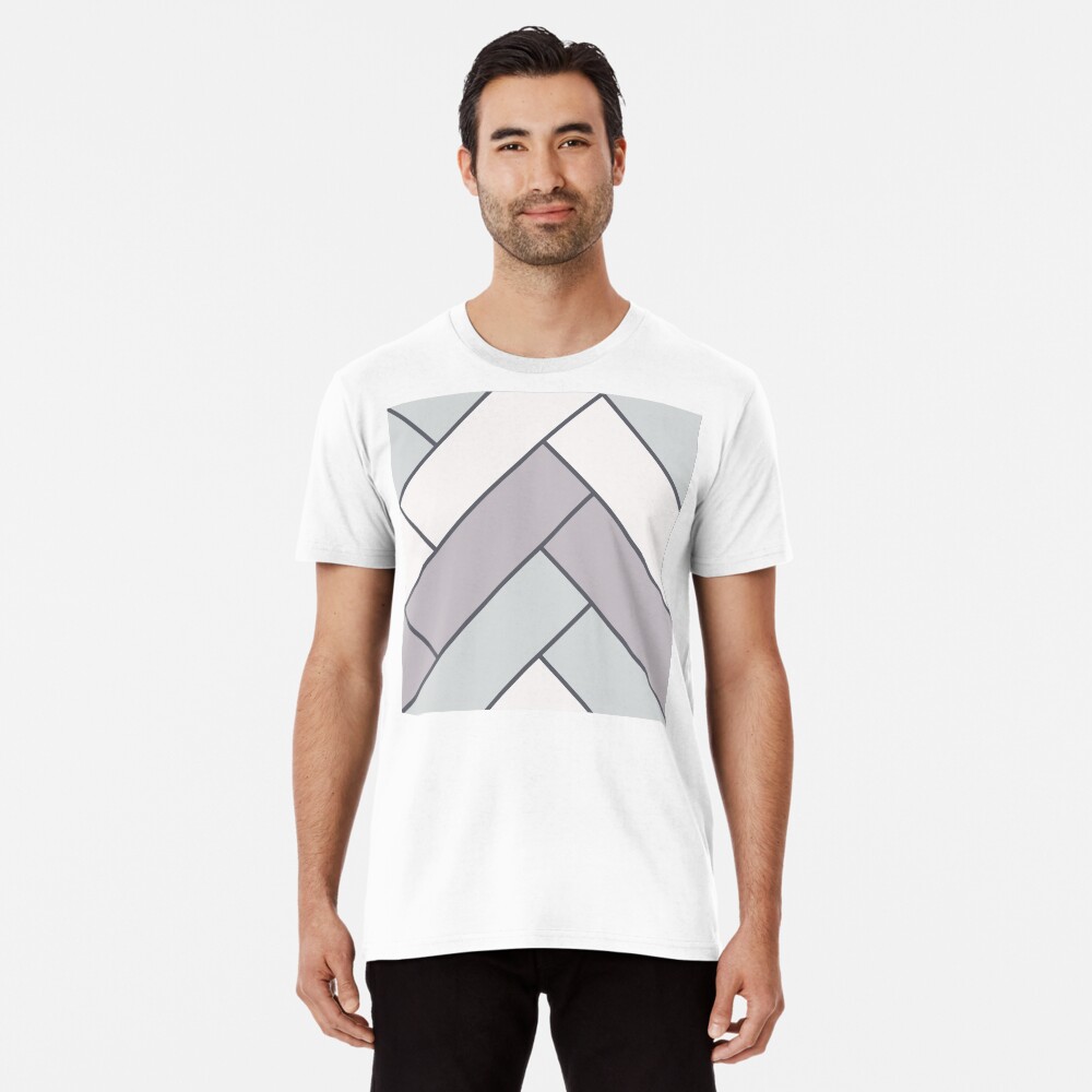 Geometric Pattern: Herringbone: Winter Premium T-Shirt