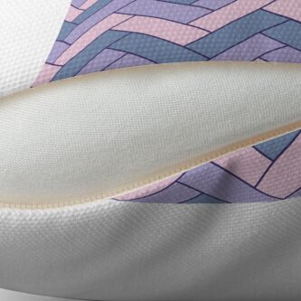 Alternate view of Geometric Pattern: Herringbone: Iris Throw Pillow