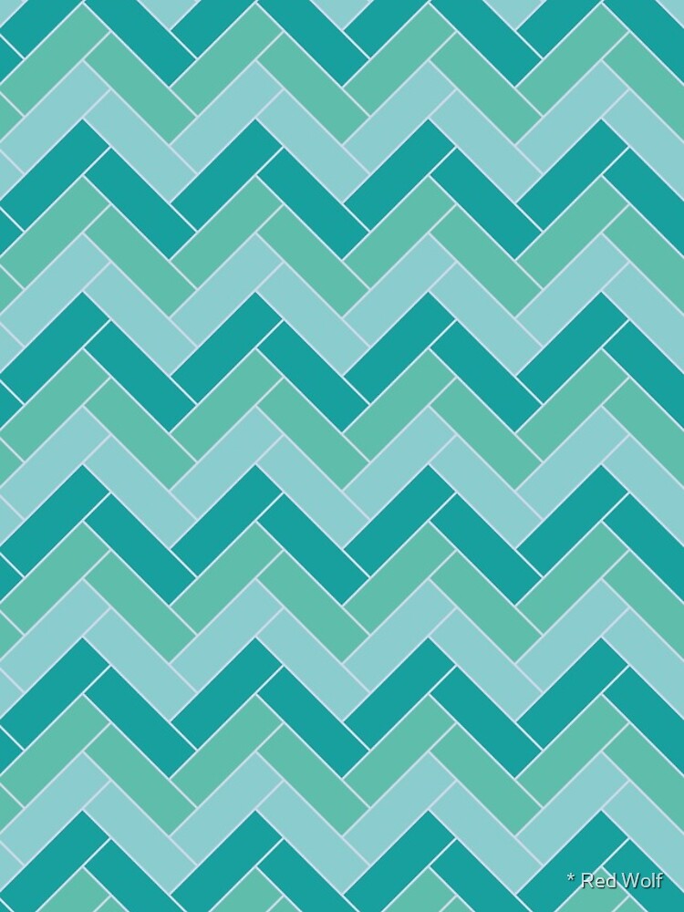 Geometric Pattern: Herringbone: Moss by redwolfoz