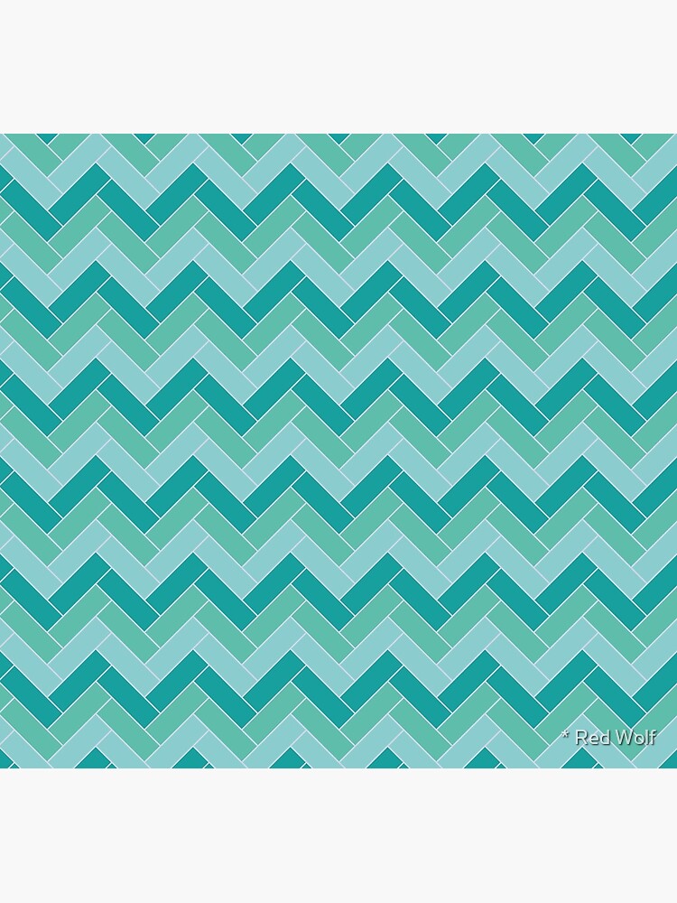Geometric Pattern: Herringbone: Moss by redwolfoz