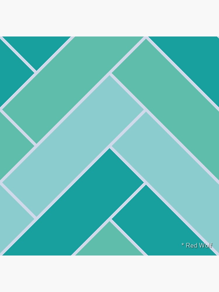 Geometric Pattern: Herringbone: Moss by redwolfoz