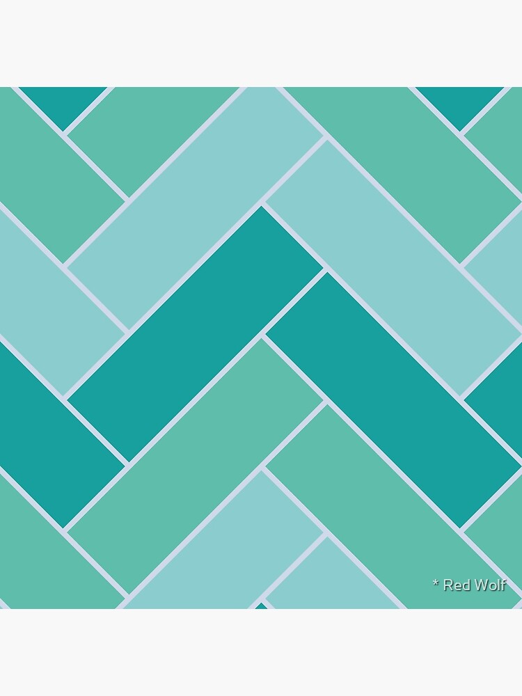 Geometric Pattern: Herringbone: Moss by redwolfoz