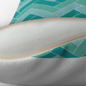 Alternate view of Geometric Pattern: Herringbone: Moss Throw Pillow