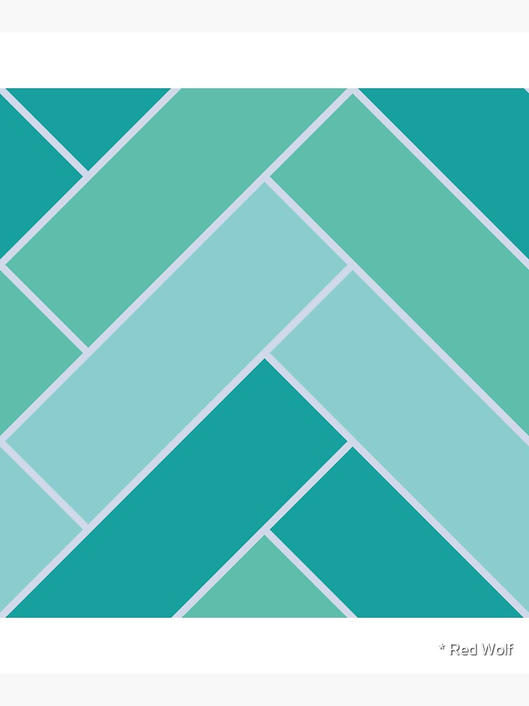 Geometric Pattern: Herringbone: Moss by redwolfoz