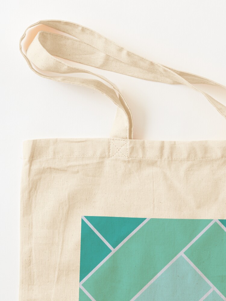 Alternate view of Geometric Pattern: Herringbone: Moss Tote Bag