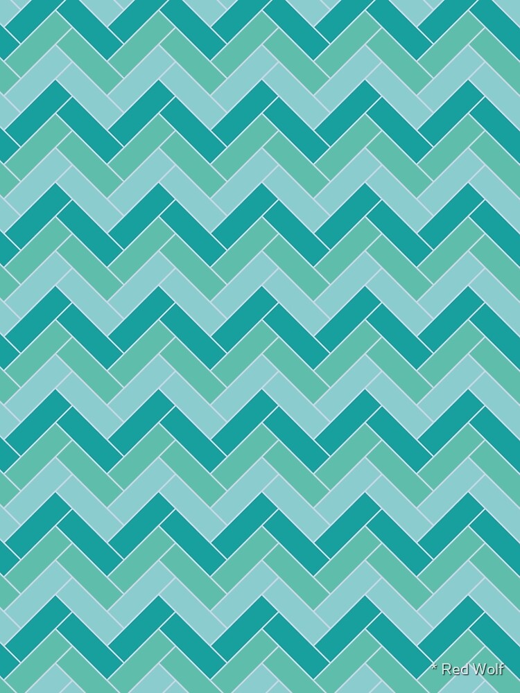 Geometric Pattern: Herringbone: Moss by redwolfoz