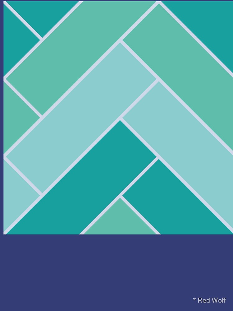 Geometric Pattern: Herringbone: Moss by redwolfoz