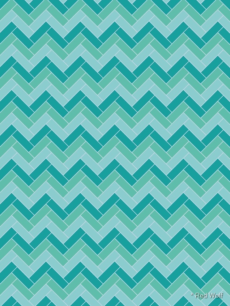 Geometric Pattern: Herringbone: Moss by redwolfoz