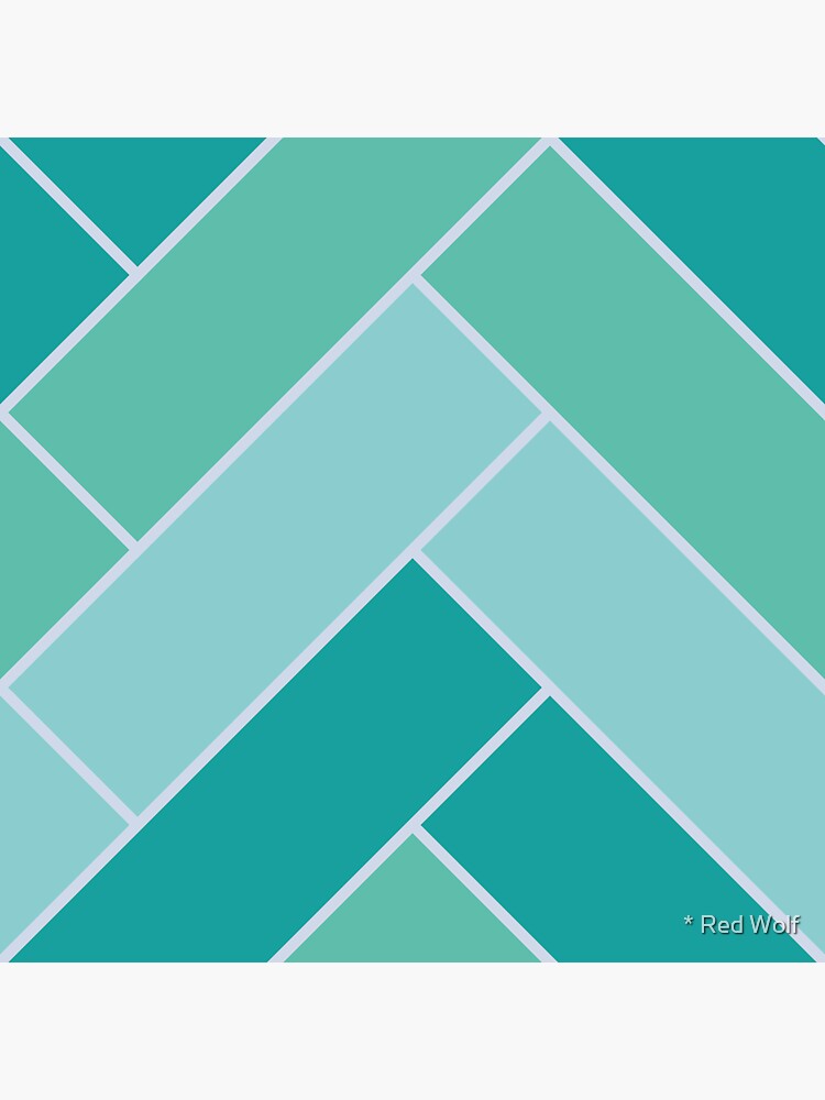 Geometric Pattern: Herringbone: Moss by redwolfoz