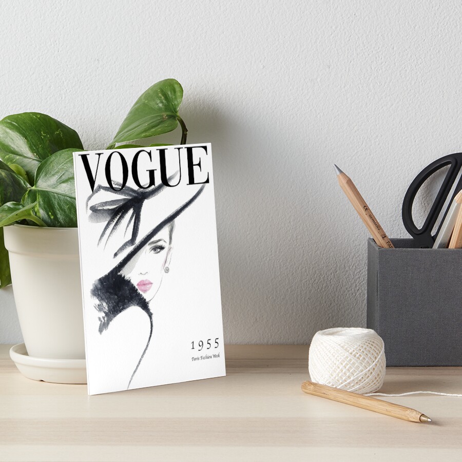 Vogue Fashion Magazine Cover Art Board Print