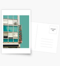New York Coffee Shop on Aqua Postcards
