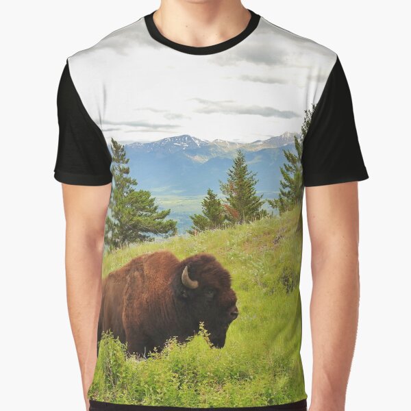 Spring Bison Graphic T-Shirt