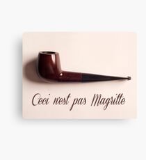 Ceci n'est pas Magritte - pipe Canvas Print