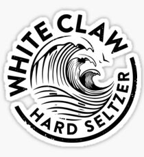 Distressed White Claw Sticker