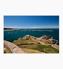Alderney Harbour and Breakwater Photographic Print