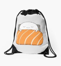 Sleepy Sushi Bed Drawstring Bag