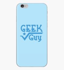 Geek Guy cute nerdy geek design for men iPhone Case