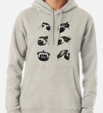 Pug Buns Pullover Hoodie
