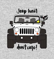 Jeep Hair Dont Care - White Kids Pullover Hoodie