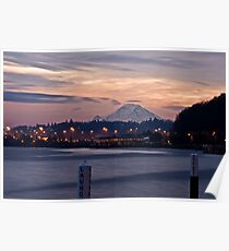 Mt Rainer Sunrise Poster